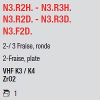 N3.R2H. - N3.R3H. N3.R2D. - N3.R3D. N3.F2D.