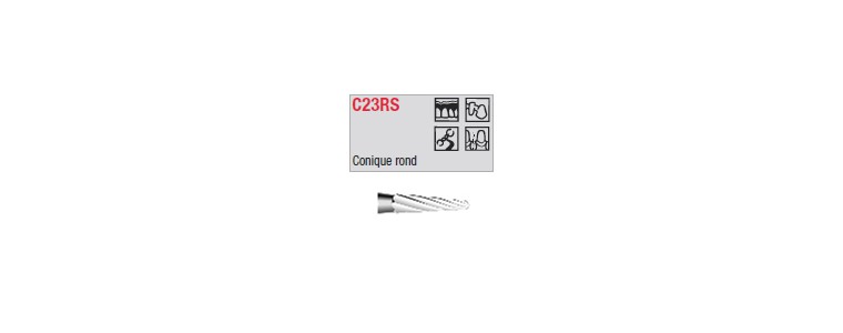 C23RS - conique mince ronde
