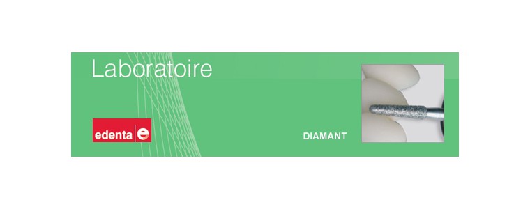 Fraises diamantées pour cabinets dentaires et laboratoires.
