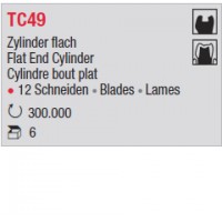 TC49- Cylindre bout plat