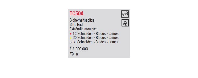 TC50A - Extrémité émoussée