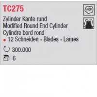 TC275 - Cylindre bord rond