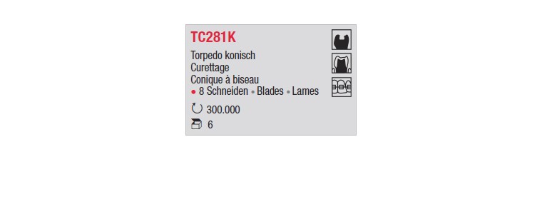 TC281K - Conique à biseau