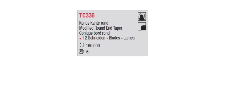 TC336 - Conique bord rond