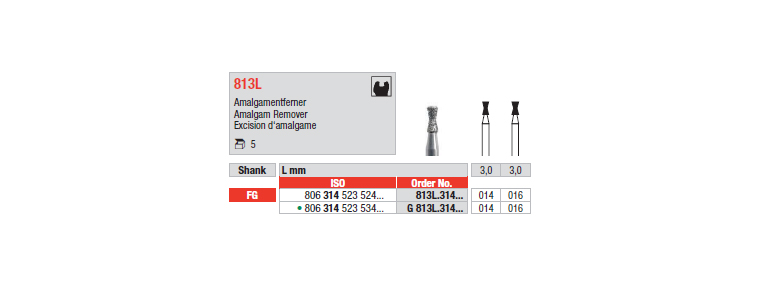 813L - Excision d‘amalgame