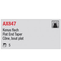 AX847 - cône long, bout plat