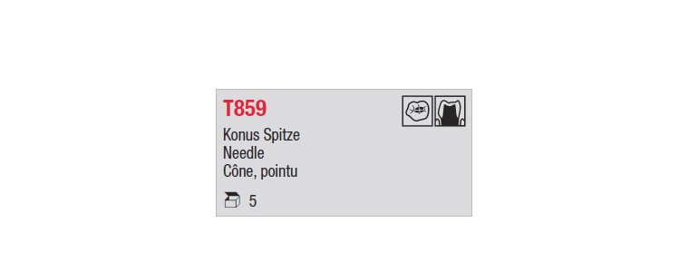 T859 - cône pointu