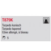 T879K - cône long, à biseau