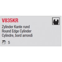 V835KR - Cylindre, bord arrondi