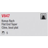 V847 - Cône, bout plat