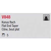 V848 - Cône, bout plat