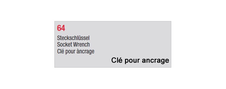 Clés pour ancrage
