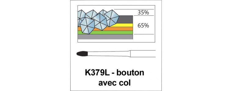 K379L - bouton avec col