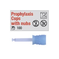 Prophylaxis Cups with nubs - mandrin plastique