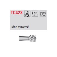 TC42X - conique renversée croisée large