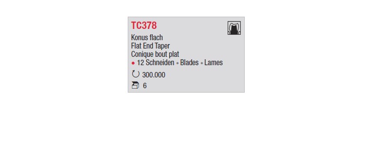 TC378 - Conique bout plat