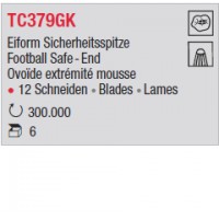 TC379GK - Ovoïde extrémité émoussée