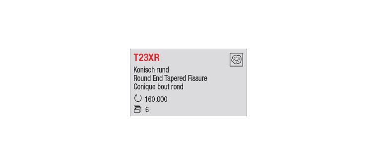 T23XR - Conique bout rond