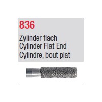 836 - Cylindre, bout plat