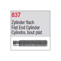 837 - Cylindre, bout plat