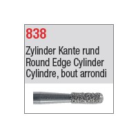 838 - Cylindre, bout arrondi