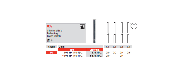 839 - Coupe frontale