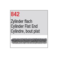 842 - Cylindre, bout plat