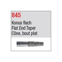 845 - Cône, bout plat