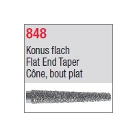 848 - Cône, bout plat