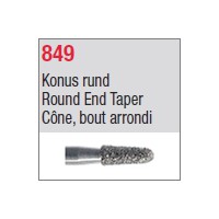849 - Cône, bout arrondi