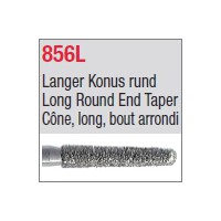 856L - Cône, long, bout arrondi