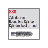 880 - Cylindre, bout arrondi
