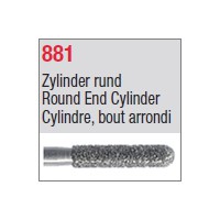 881 - Cylindre, bout arrondi