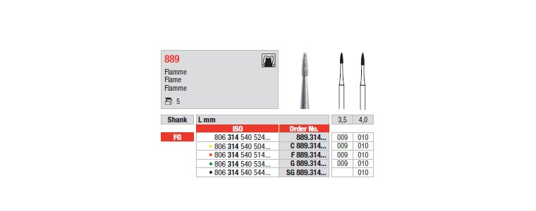 889 - Flamme
