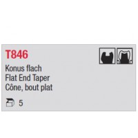 T846 - cône court, bout plat