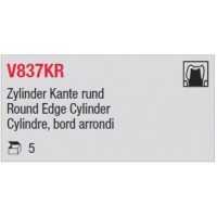 V837KR - Cylindre, bord arrondi