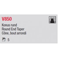V850  - Cône, bout arrondi