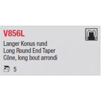 V856L - Cône, long bout arrondi