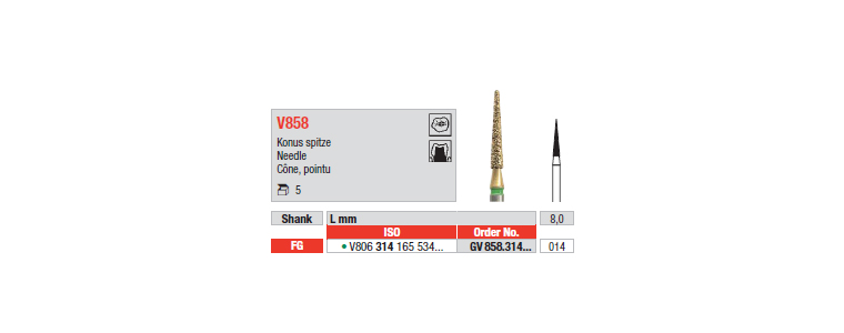 V858 - Cône, pointu