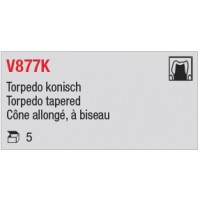 V877K - Cône allongé, à biseau