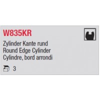 W835KR - Cylindre, bord arrondi