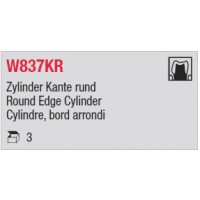 W837KR - Cylindre, bord arrondi