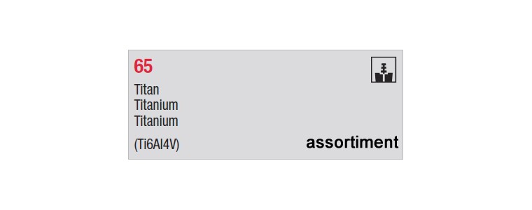 65 - assortiments