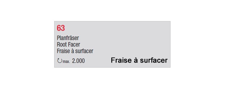 Fraises à surfacer