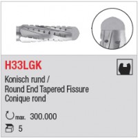 H33LGK - denture croisée longue, bout rond