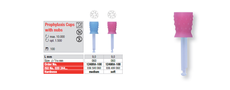 Prophylaxis Cups with nubs