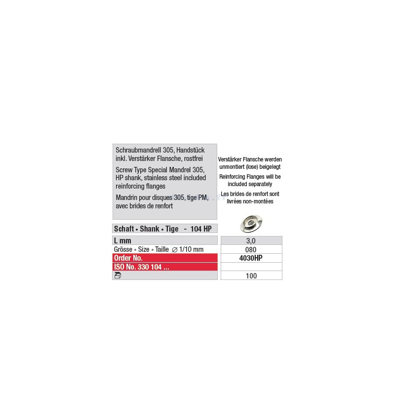 Brides de renfort - 4030HP