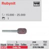 Fraise Rubynit cylindre bout arondi - 3110.104.055