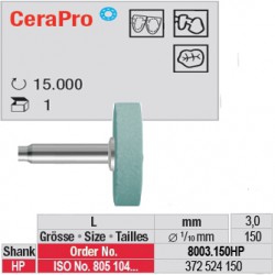 Fraise CeraPro roue - 8003.150HP