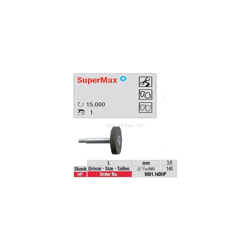 Fraise SuperMax roue - 9001.140HP